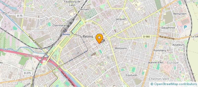 localisation de l'entreprise GP  REIMS