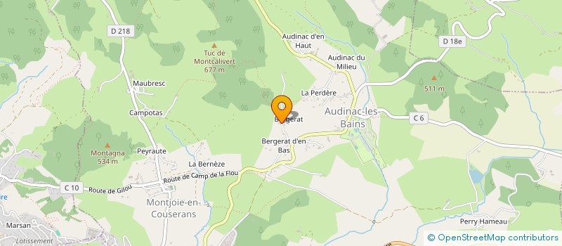 localisation de l'entreprise GP à MONTJOIE-EN-COUSERANS