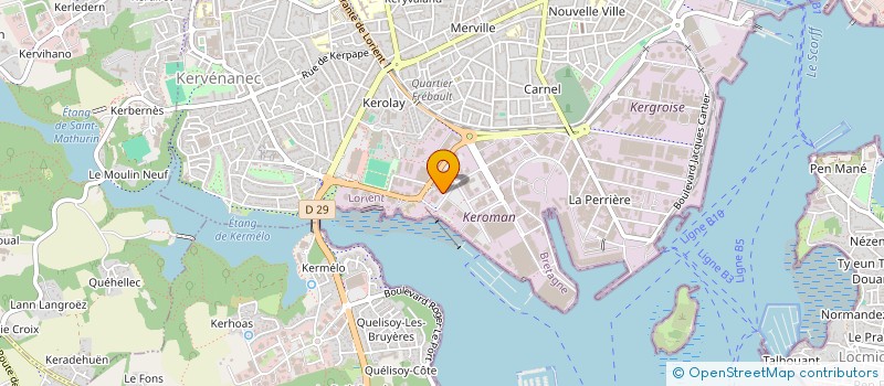 localisation de l'entreprise GP  LORIENT