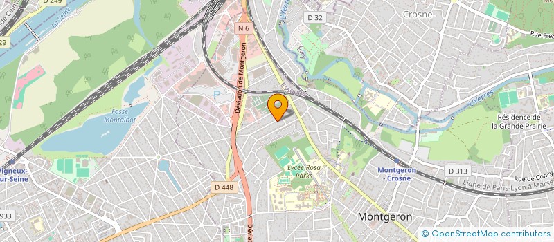 localisation de l'entreprise GP ARTIDAN à MONTGERON