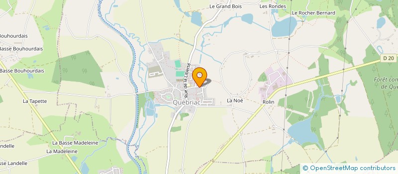 localisation de l'entreprise GP ASSOCIES  QUEBRIAC