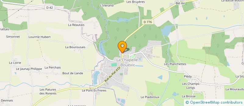 localisation de l'entreprise GP AUTO 35  LA CHAPELLE-BOUEXIC