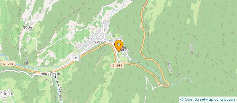 localisation de l'entreprise GP AUTO à CERDON
