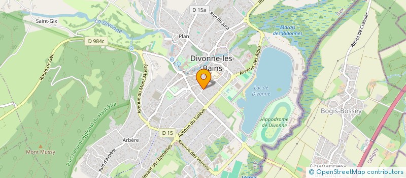 localisation de l'entreprise GP-B INVEST à DIVONNE-LES-BAINS