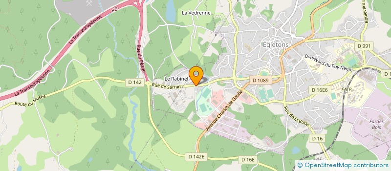 localisation de l'entreprise GP BAT  EGLETONS