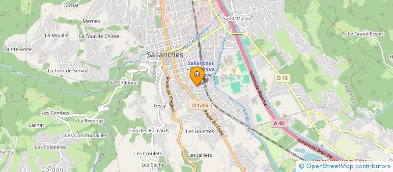 localisation de l'entreprise GP BAT  SALLANCHES