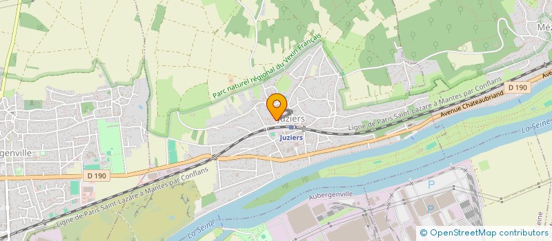 localisation de l'entreprise GP BAT'EXPERT à JUZIERS