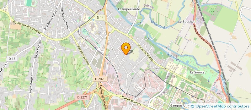 localisation de l'entreprise GP BAT SARL à OLIVET