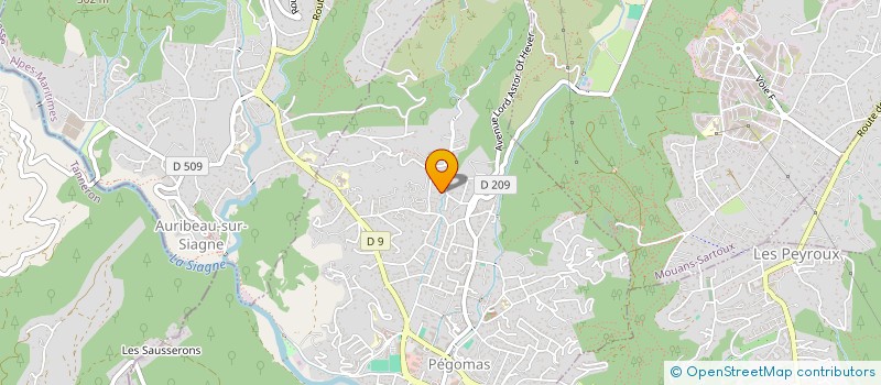 localisation de l'entreprise GP BATI à PEGOMAS