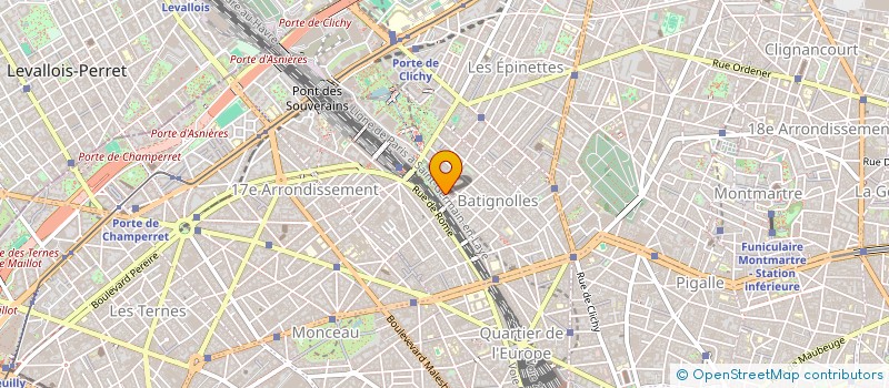 localisation de l'entreprise GP BATIGNOLLES  PARIS