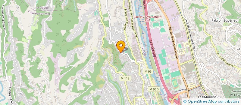 localisation de l'entreprise GP BATIMENT à SAINT-LAURENT-DU-VAR