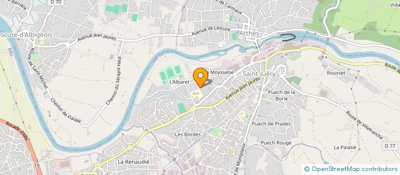 localisation de l'entreprise GP BLEU AZUR  SAINT-JUERY