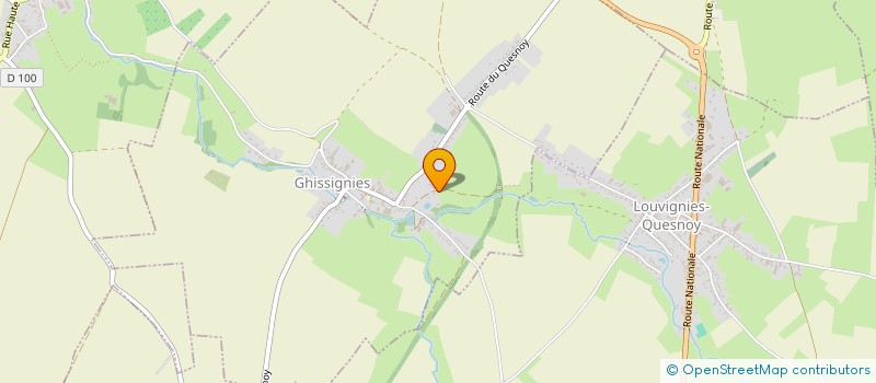 localisation de l'entreprise GP CHAUFFAGE à GHISSIGNIES