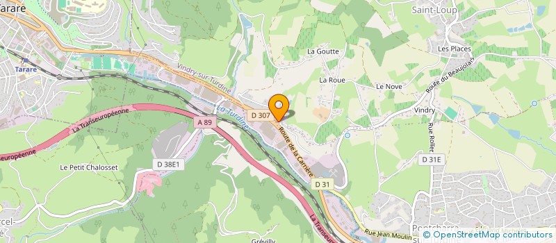 localisation de l'entreprise GP&CO AUTOMOBILES à VINDRY-SUR-TURDINE