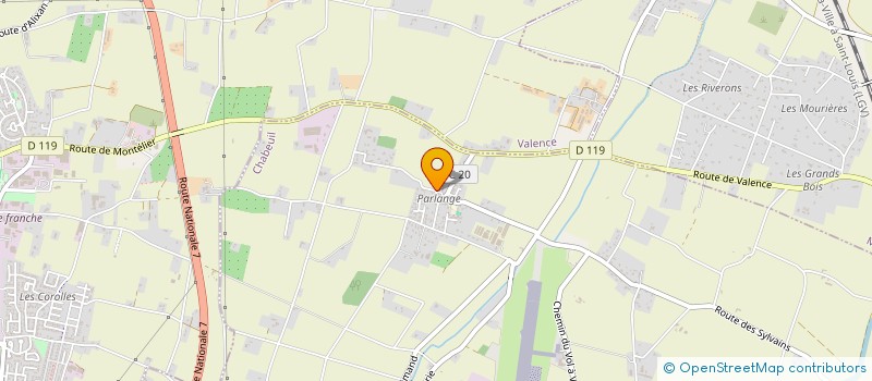 localisation de l'entreprise GP COLIS EXPRESS à CHABEUIL