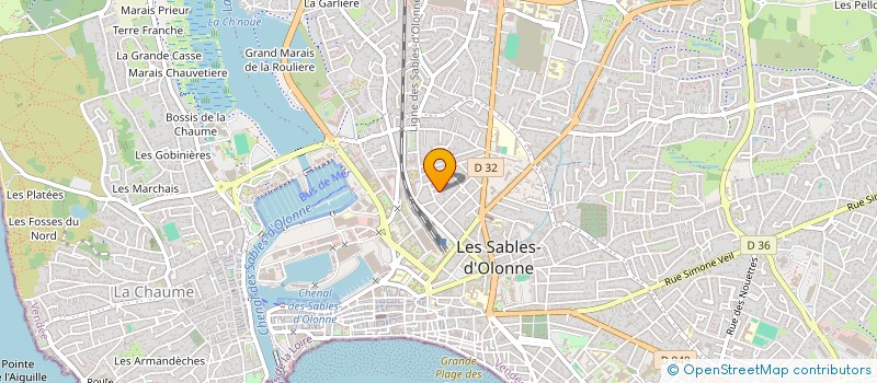 localisation de l'entreprise GP CONCEPT à LES SABLES D'OLONNE
