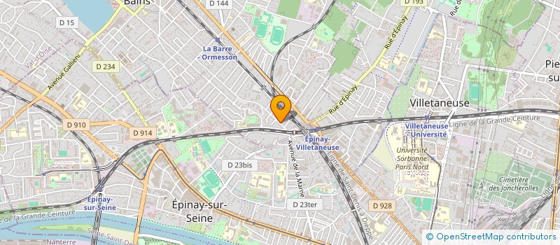 localisation de l'entreprise GP CONSEIL ET FORMATION à DEUIL-LA-BARRE