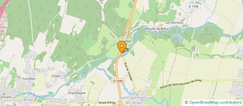 localisation de l'entreprise GP CONSEILS  ARLAY