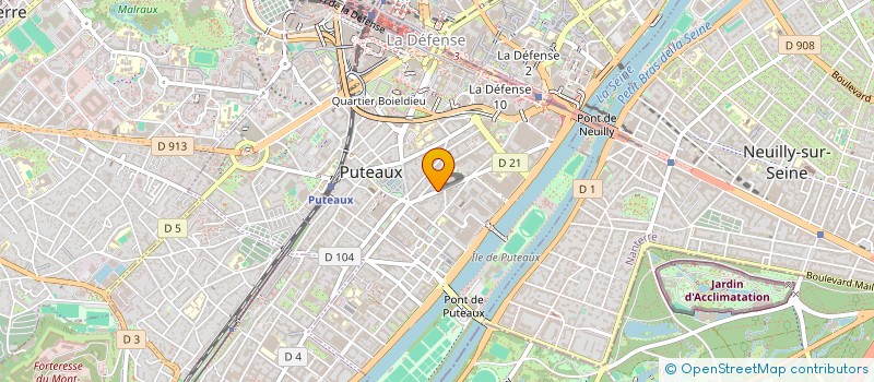 localisation de l'entreprise GP CONSTRUCTION à PUTEAUX