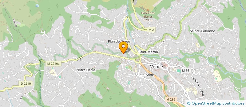 localisation de l'entreprise GP CONSTRUCTION à VENCE
