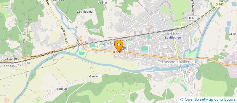 localisation de l'entreprise GP CONSULTANT à TERRASSON-LAVILLEDIEU