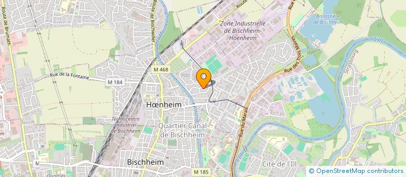 localisation de l'entreprise GP CONSULTANT  HNHEIM