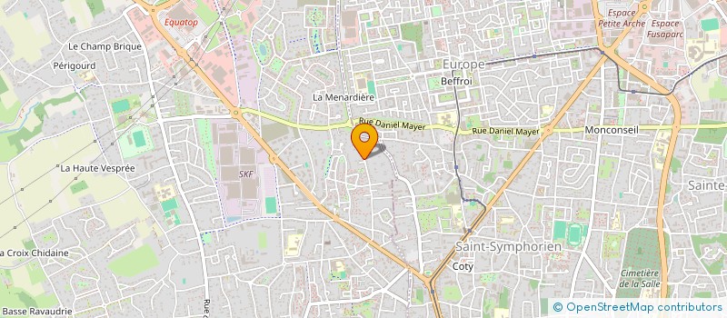 localisation de l'entreprise GP CORP  SAINT-CYR-SUR-LOIRE