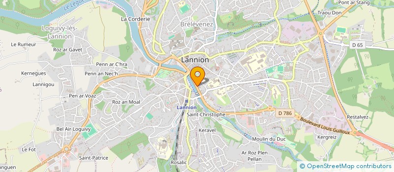 localisation de l'entreprise GP CORPORATION à LANNION