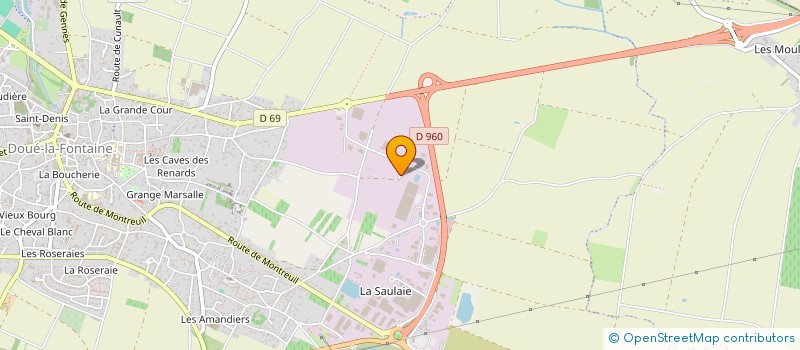 localisation de l'entreprise GP CUSTOM'S GARAGE à DOUE-EN-ANJOU