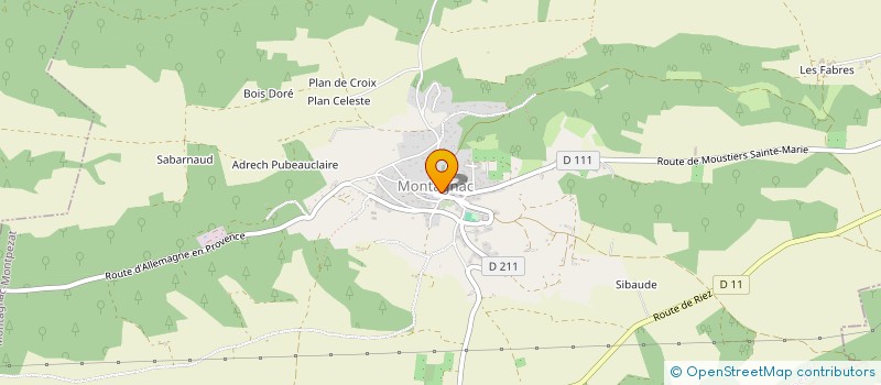 localisation de l'entreprise GP DE LA CINE  MONTAGNAC-MONTPEZAT