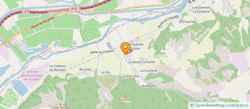localisation de l'entreprise GP DECAPAGE à CURBANS
