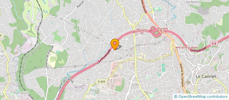 localisation de l'entreprise GP DENTAIRE à MOUGINS