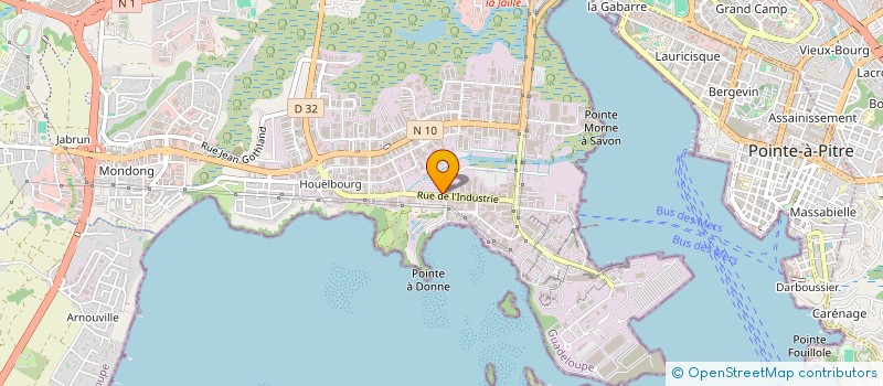 localisation de l'entreprise GP-DEV 83  BAIE-MAHAULT