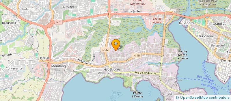 localisation de l'entreprise GP-DEV 86  BAIE-MAHAULT