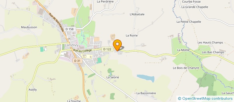 localisation de l'entreprise GP DIFFUSION  LANDIVY