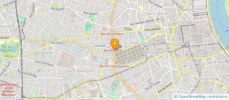 localisation de l'entreprise GP DIS à BORDEAUX