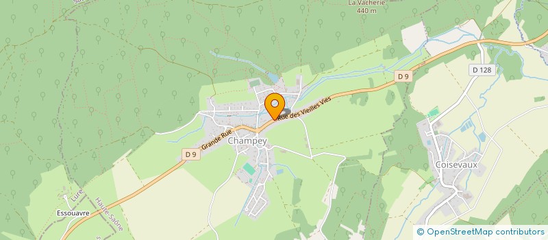 localisation de l'entreprise GP DROVIN  CHAMPEY