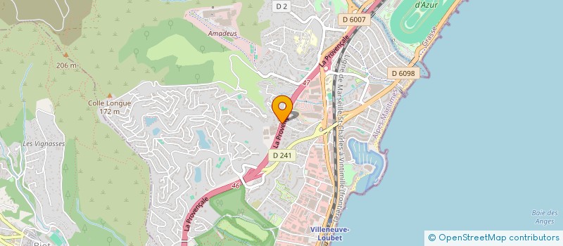 localisation de l'entreprise GP DYL  VILLENEUVE-LOUBET