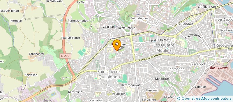 localisation de l'entreprise GP ECONOMIE SOLIDAIRE à BREST