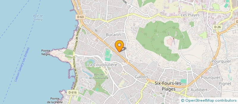localisation de l'entreprise GP-ED à SIX-FOURS-LES-PLAGES