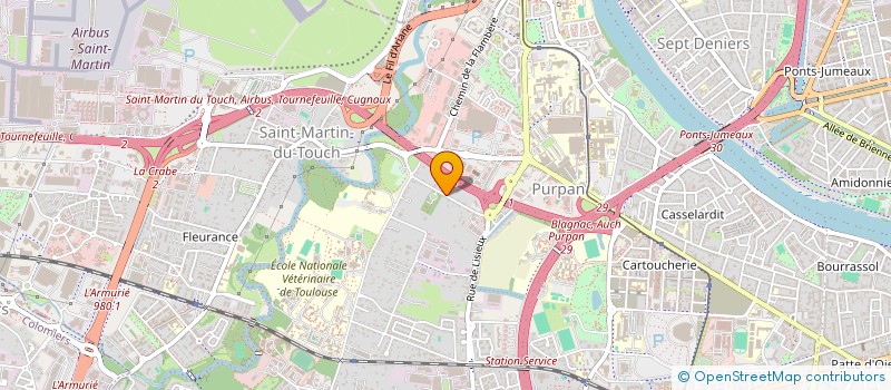 localisation de l'entreprise GP ELEC à TOULOUSE