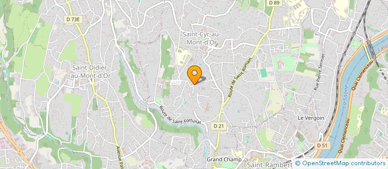 localisation de l'entreprise GP ELECTRONIQUE  SAINT-CYR-AU-MONT-D'OR