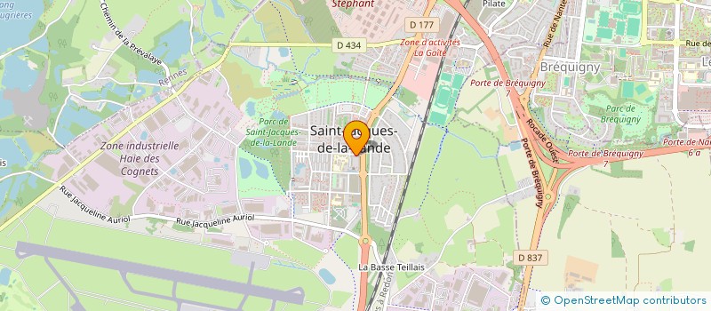 localisation de l'entreprise GP EXPRESS EURL  SAINT-JACQUES-DE-LA-LANDE