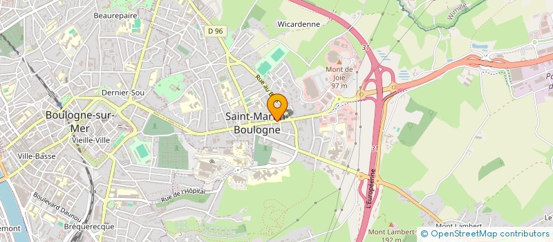 localisation de l'entreprise GP FINANCE à SAINT-MARTIN-BOULOGNE