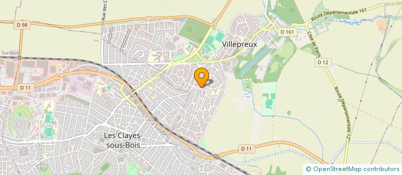 localisation de l'entreprise GP FOOD 78  VILLEPREUX