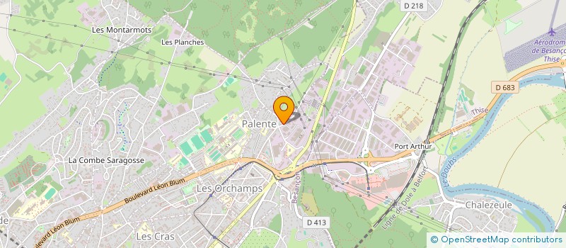 localisation de l'entreprise GP FUTUR à BESANCON