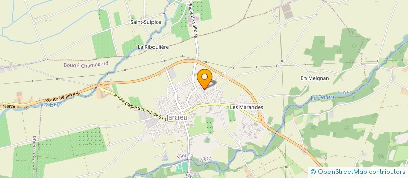 localisation de l'entreprise GP G7  JARCIEU