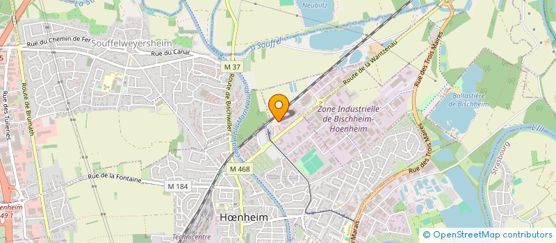 localisation de l'entreprise GP GARAGE PIERROT HUCK  HNHEIM