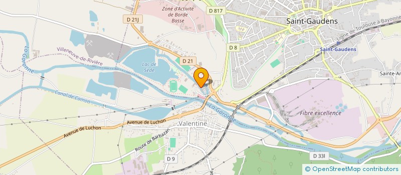 localisation de l'entreprise GP HOLDING  SAINT-GAUDENS