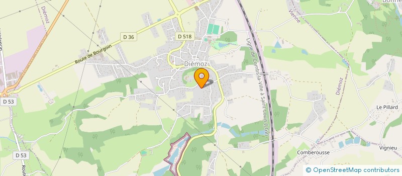 localisation de l'entreprise GP HOLDING  DIEMOZ